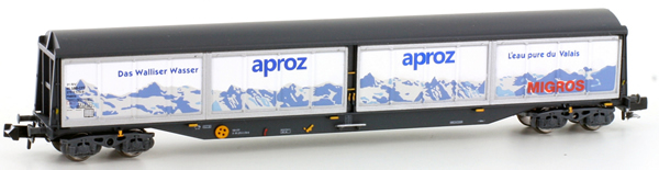 Kato HobbyTrain Lemke H23451 - Habils aproz / Migros freight Wagon